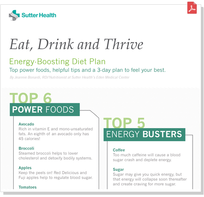 Energy-boosting diet