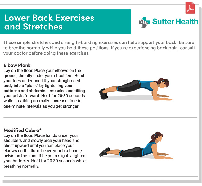 Back Exercises and Abdominal Exercise Recommendations