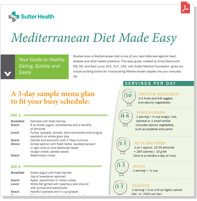 Mediterranean Diet Pdf Preview 